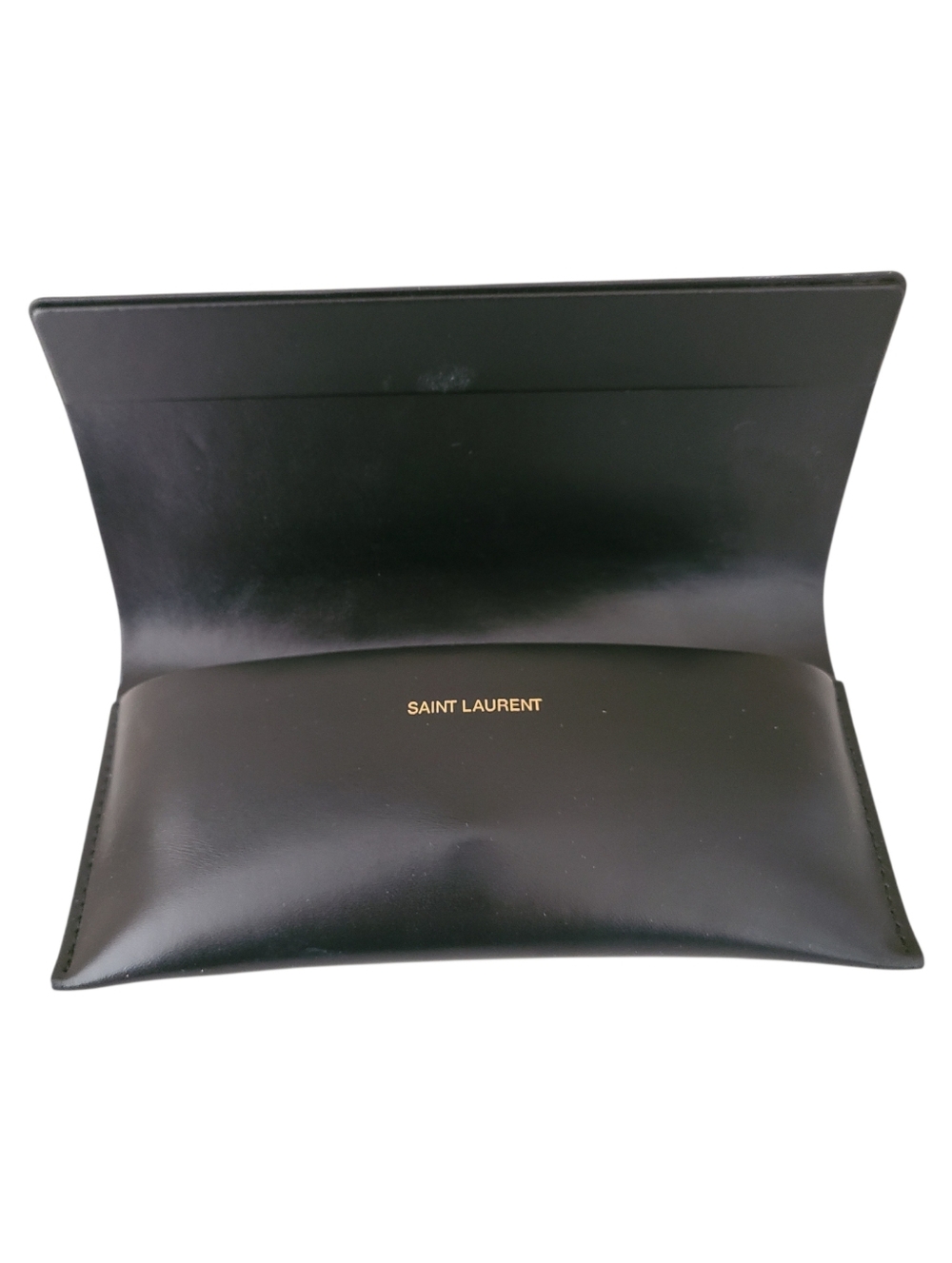 saint laurent eyewear sunglasses glasses leather soft case black